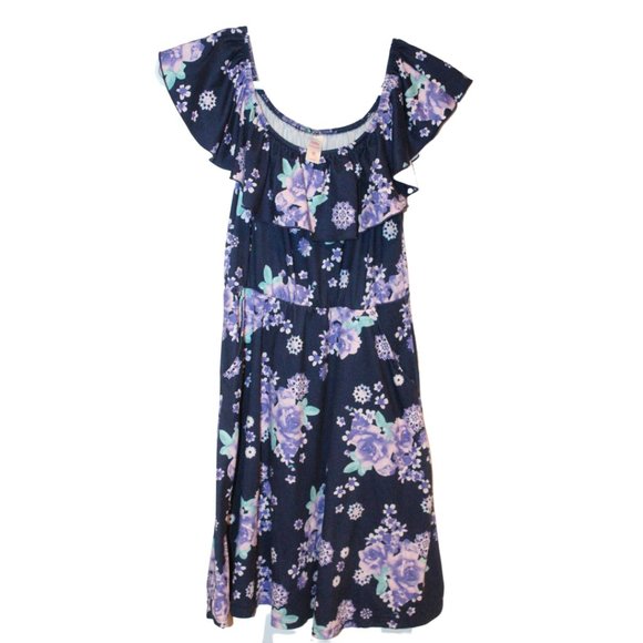 2/$25 🏷 Girls Justice Floral Dress Size 12 - Picture 1 of 3